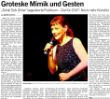 "Zur vierten Ausgabe der "Schäl-Sick-Show" begrüßte Moderator Olly Hahn das Publikum stilsicher mit einer knallroten Weihnachtsmannmütze..."